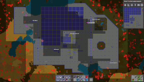 Factorio base overview map